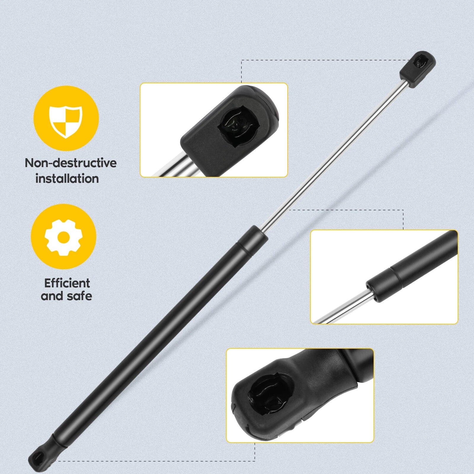 Set of 2 Front Hood Lift Support Shocks for Dodge Ram 1500 (2009–2015)