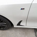 2X Carbon Look Add-On Side Fender Vent Duct Trims for BMW 3-Series G20/G21