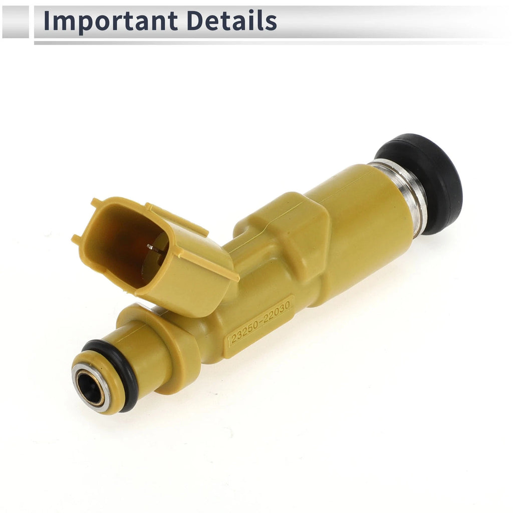 Fuel Injector No. 23209-22030 for Toyota Matrix 1.8L (2003–2005) 1 Pc Yellow