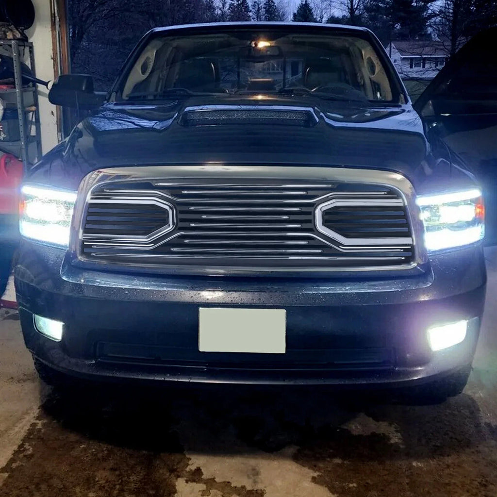 Chrome Grille Replacement Shell for Dodge Ram 1500 (2009-2012)