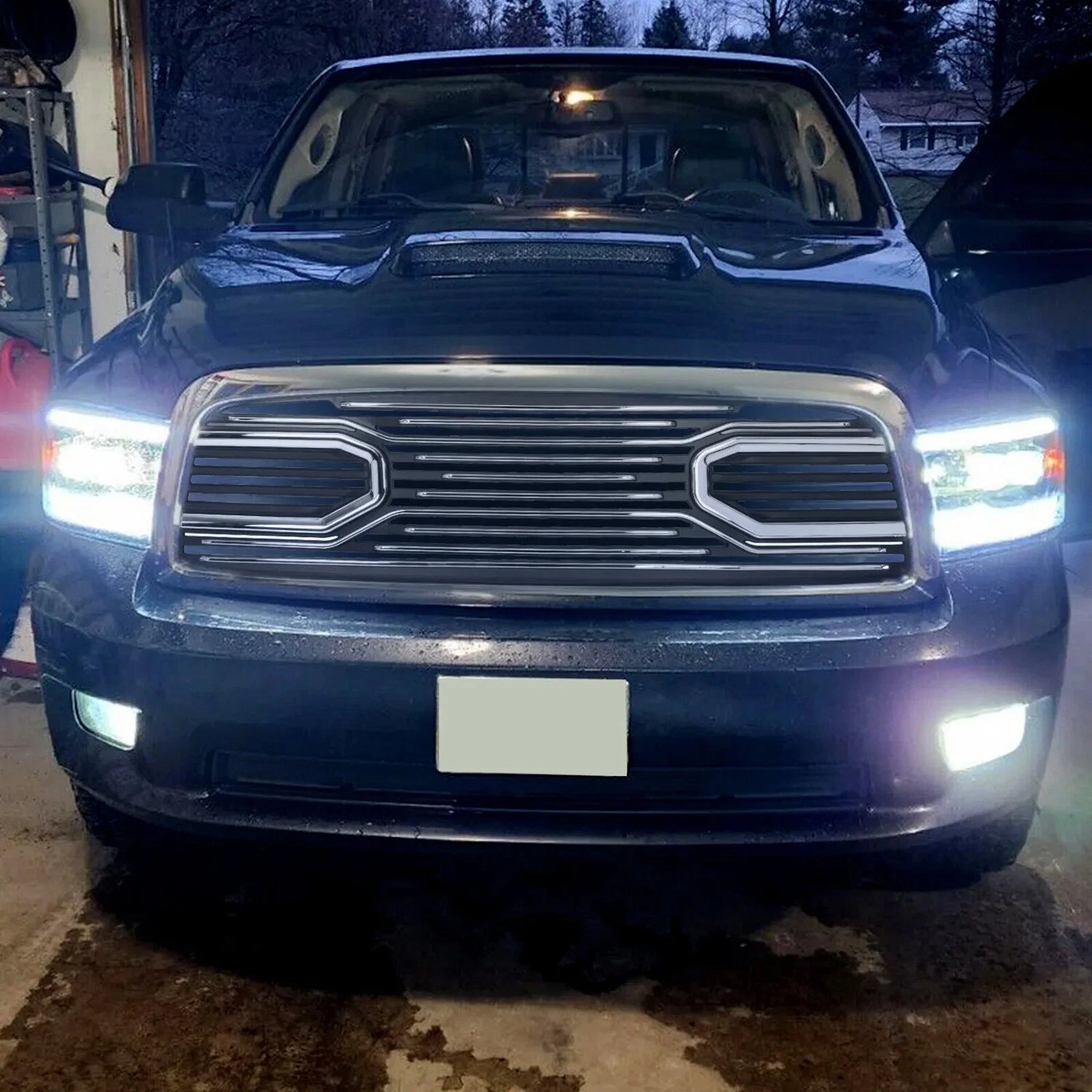 Chrome Grille Replacement Shell for Dodge Ram 1500 (2009-2012)