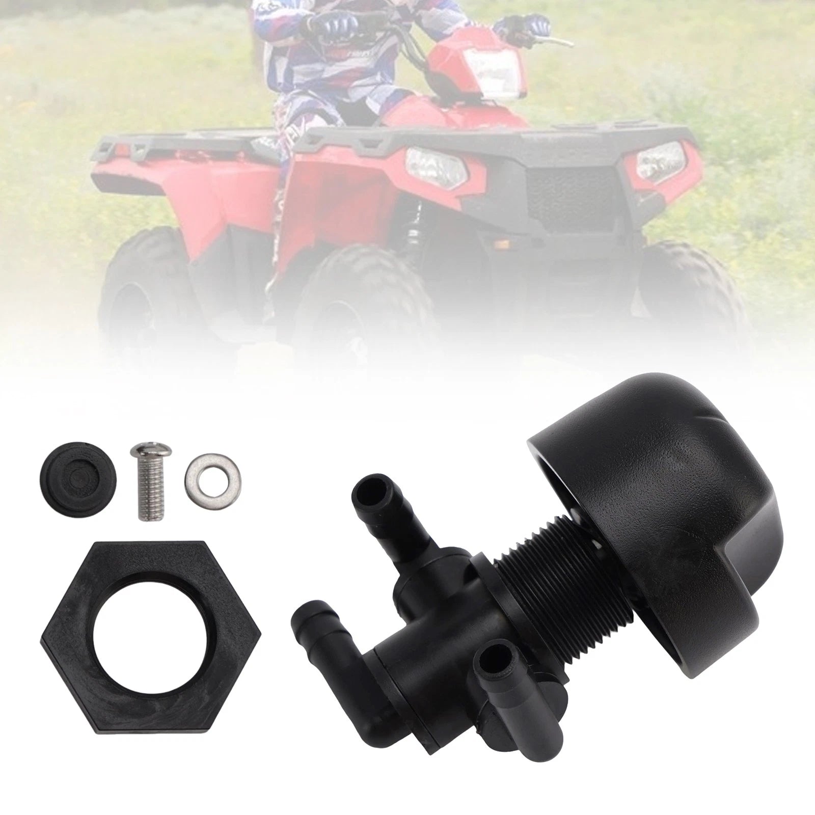 3-Way Fuel Valve Petcock for Polaris Xplorer Trail Boss (Fits 7052161, 5432559)