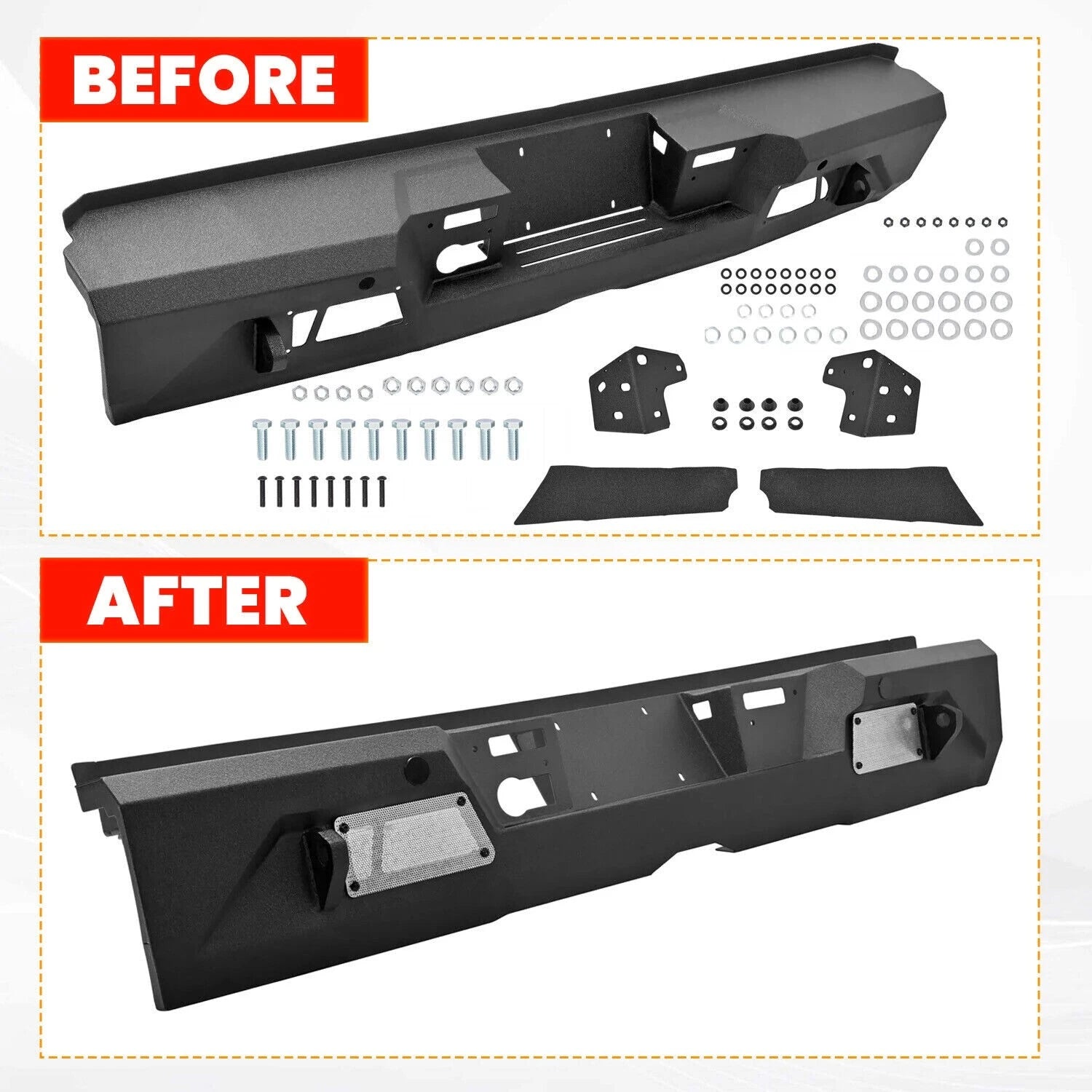 Off-road Steel Rear Bumper for Toyota Tundra (2022–2024)