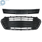 Set of 2 Front Bumper Grilles for Chevy Trax (2017–2020) Black Chrome Trim