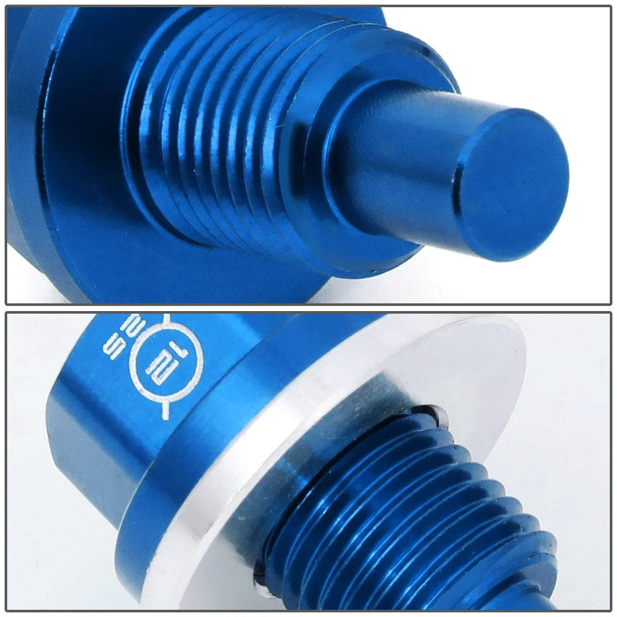 NRG Innovations NOP-200BL Aluminum Magnetic Engine Oil Drain Plug Bolt for