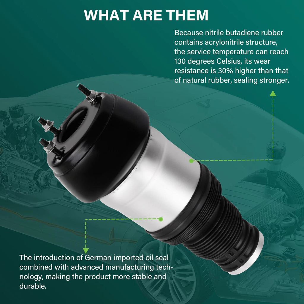 Front Left Air Suspension Spring for Mercedes X166 GL450 GL550 W166 ML63 ML350 (2013–2019)