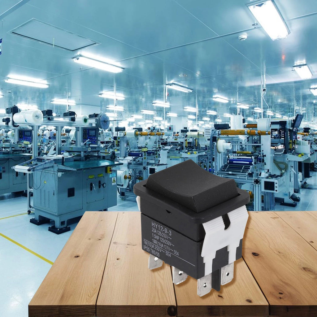 6 Pin Rocker Switch Rated 125/250V 20A for Universal Applications