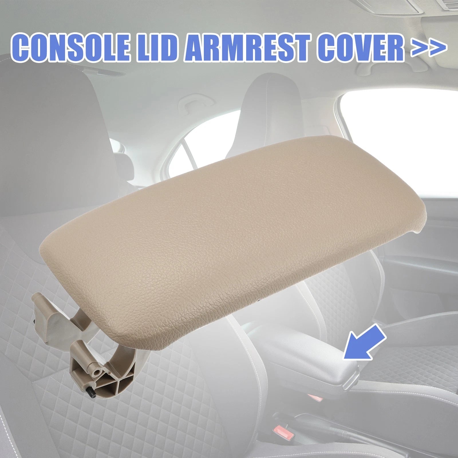 Center Console Cover Lid 8P0864245P for Audi A3 (2003–2012) Beige Armrest