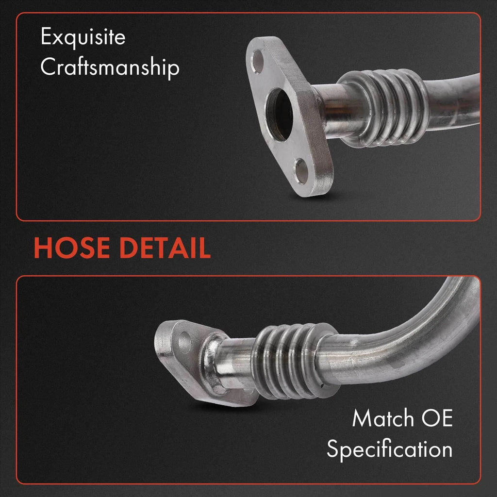 Turbocharger Oil Return Line for Chevy Silverado 2500 HD 3500 (2001–2019)