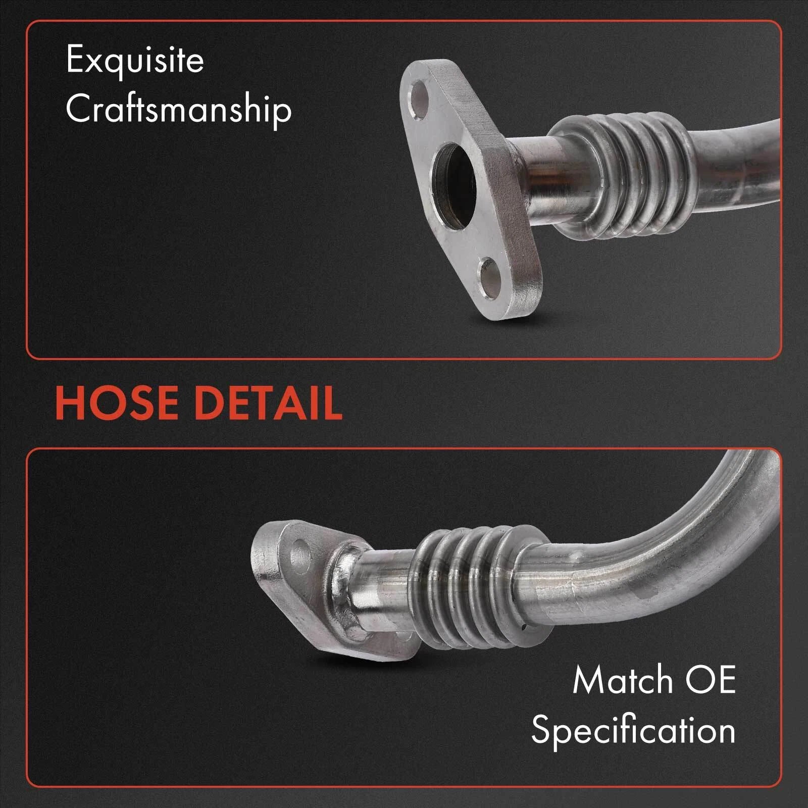 Turbocharger Oil Return Line for Chevy Silverado 2500 HD 3500 (2001–2019)