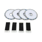 Replacement Filter Cloth and Blue Striped Rags for ECOVACS X5 PRO