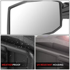 Universal UTV Side Foldable View Mirrors for Roll Cage Bar Mount