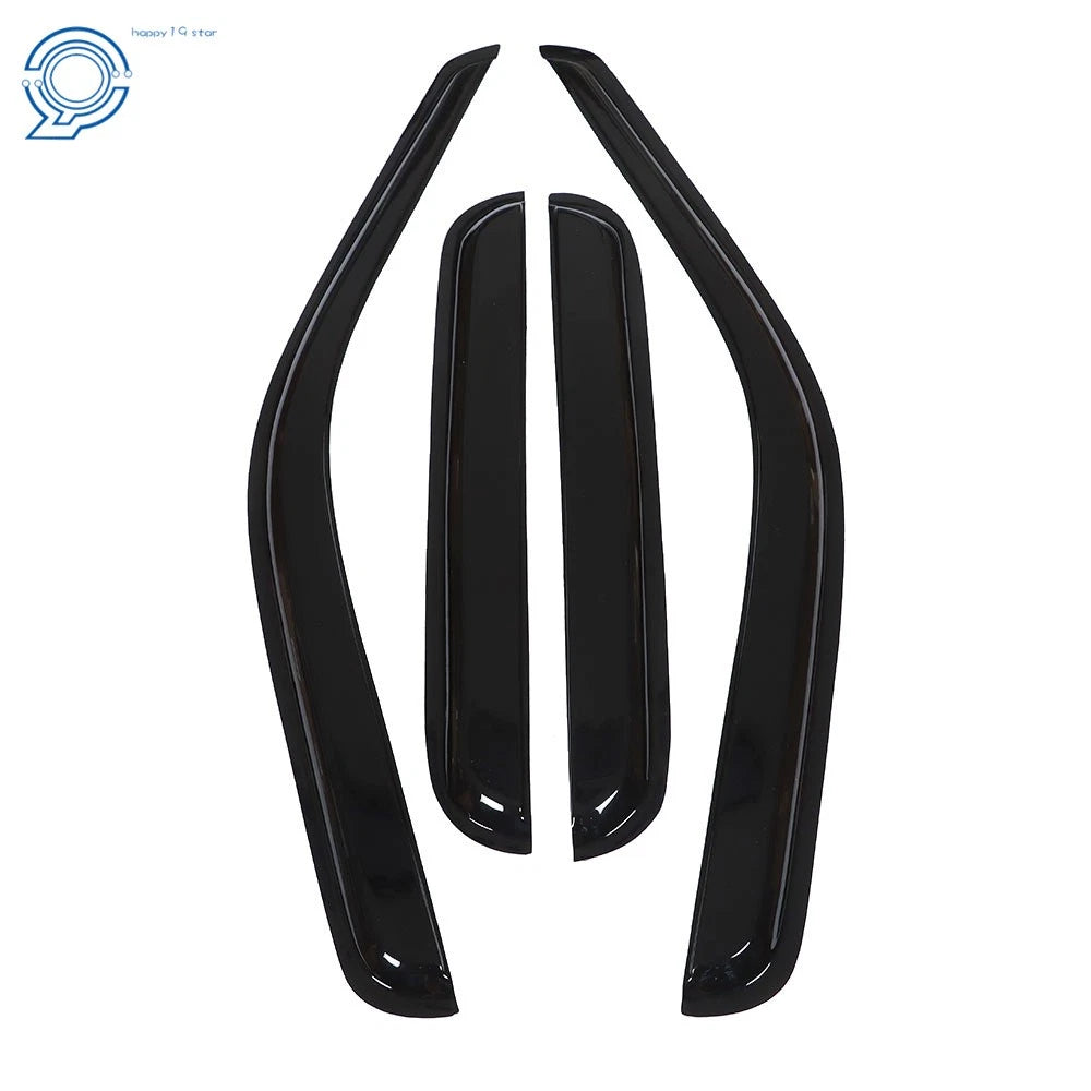 Set of 4 Window Visors for Ford F250 F350 F450 Super Duty (1999–2016)