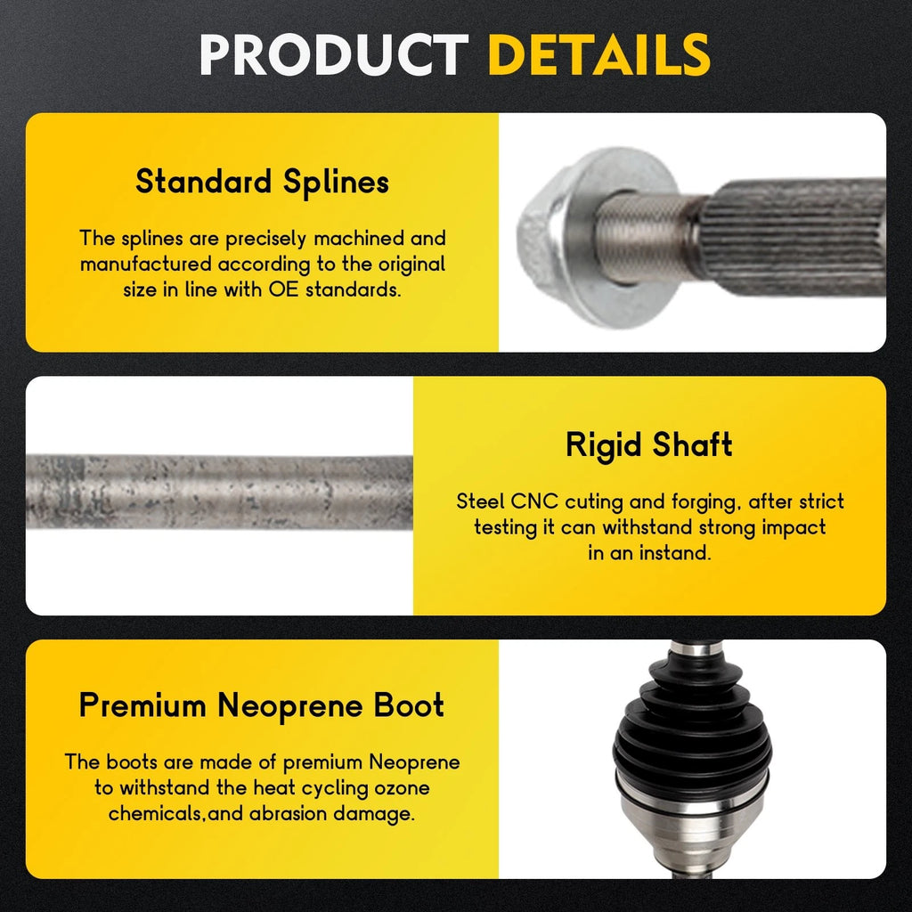 2X CV Axle for Ford Explorer FWD (2011–2014)