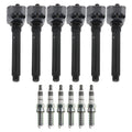 Set of 6 Ignition Coils & Spark Plugs for Chrysler Pacifica, Dodge Durango (V6)