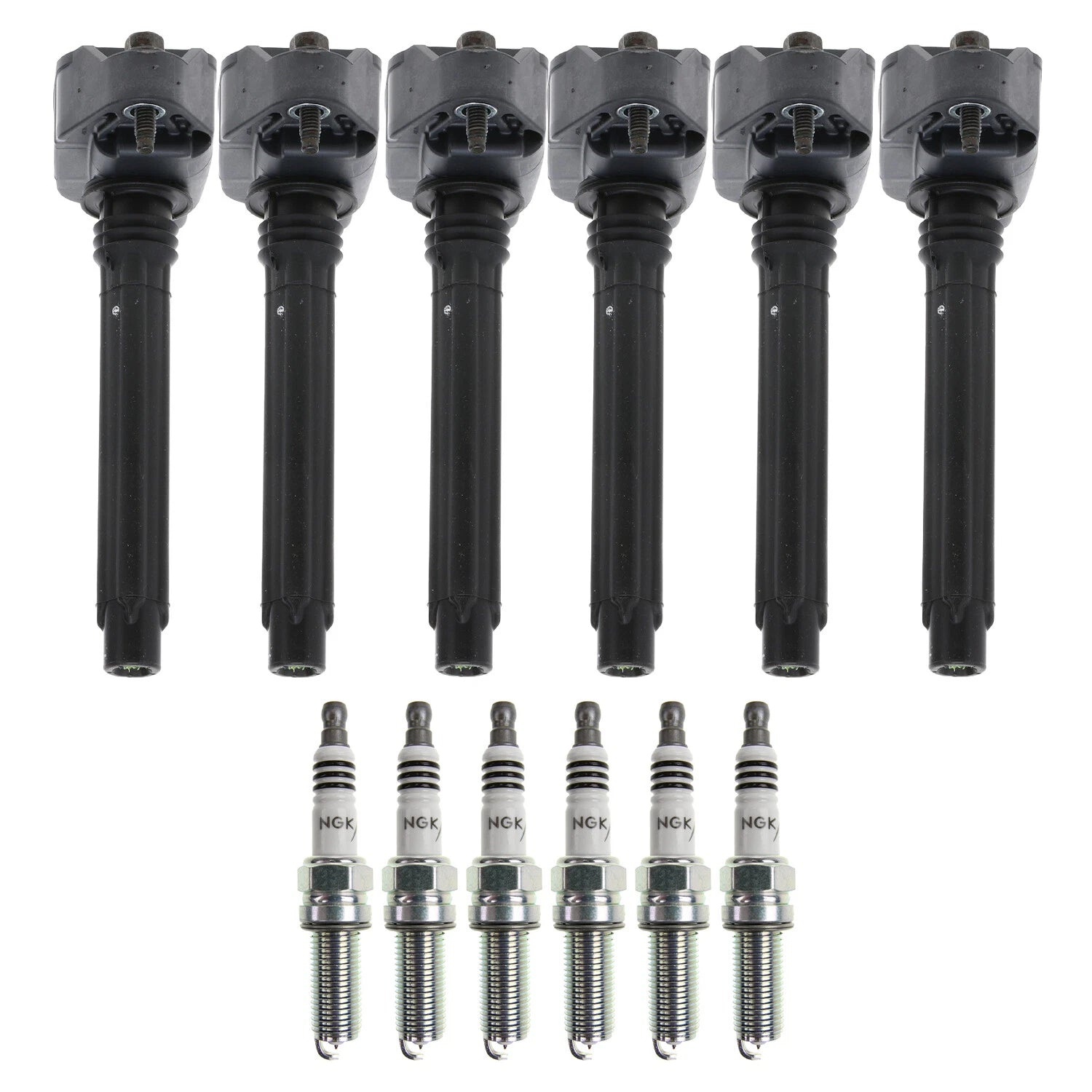 Set of 6 Ignition Coils & Spark Plugs for Chrysler Pacifica, Dodge Durango (V6)