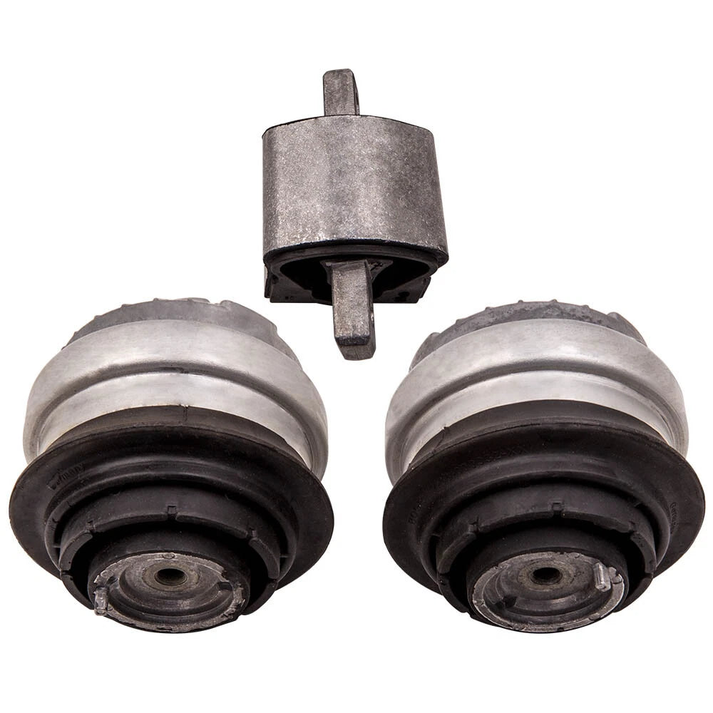 Set of 3 Engine Motor & Transmission Mounts for Mercedes Benz W220 (1999–2006)