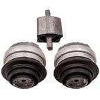 Set of 3 Engine Motor & Transmission Mounts for Mercedes Benz W220 (1999–2006)