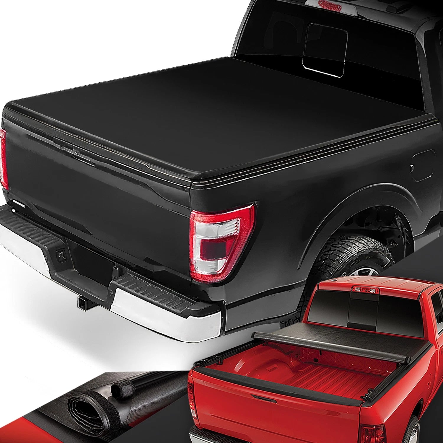Vinyl Soft Roll Up Tonneau Cover for Ford F150 Heritage (1997–2004)