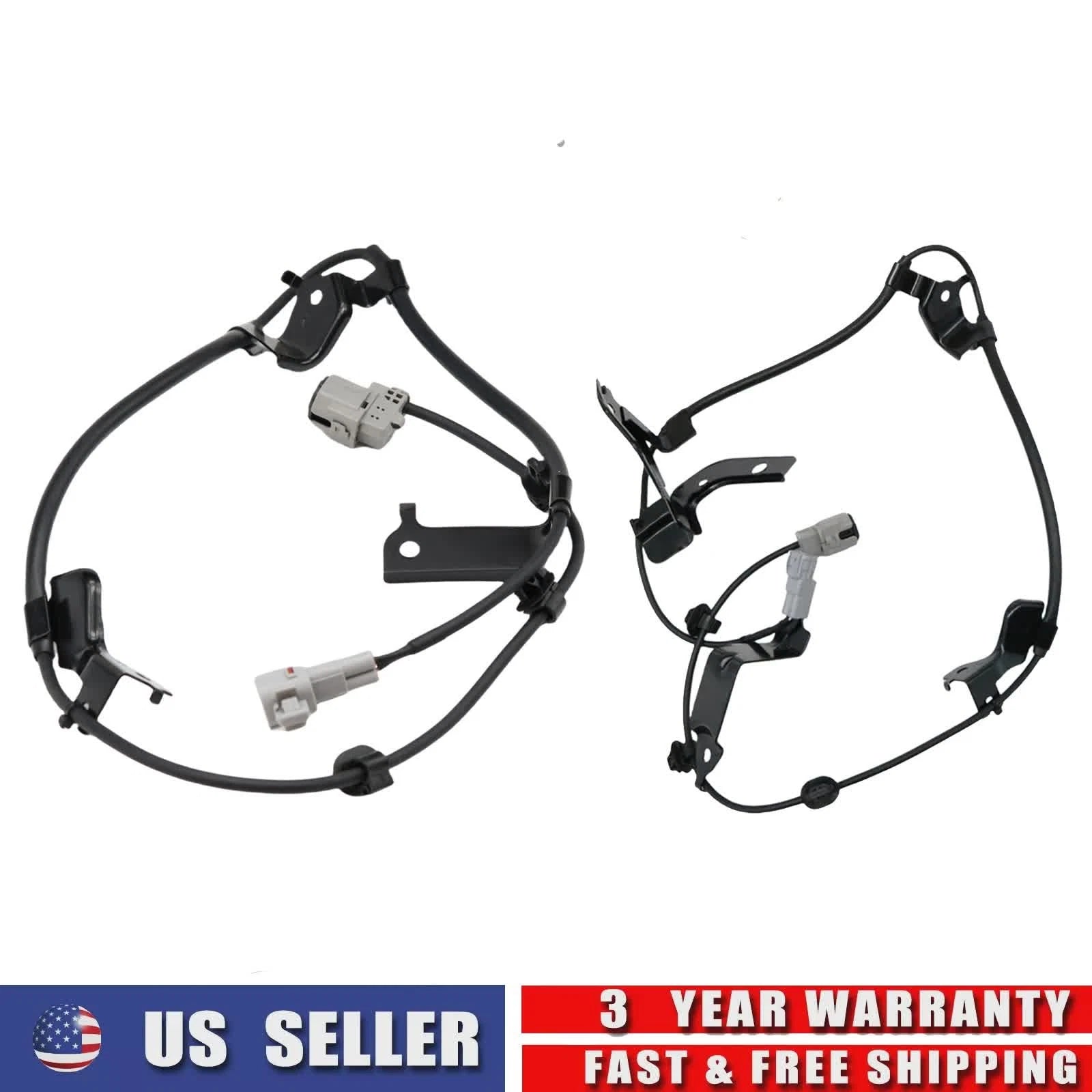 Set of 2 Front ABS Wheel Speed Sensor Wire Harness for Toyota Sequoia Tundra (2000–2023)