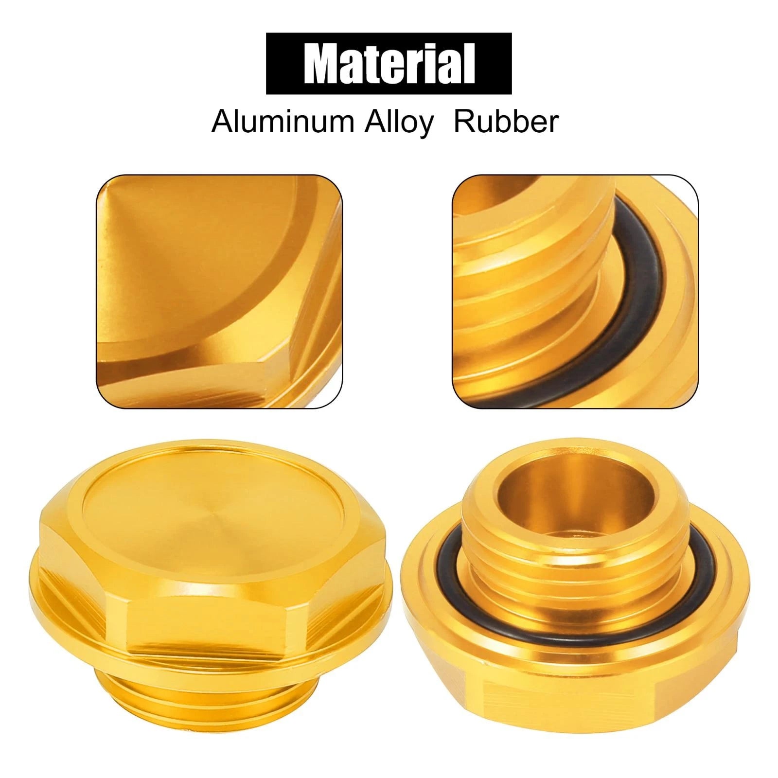 Aluminum Alloy Gas Engine Oil Filler Cap for Toyota RAV4 (2019–2023)