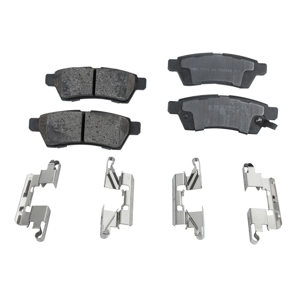 Set of 4 Brake Pads for Suzuki Equator (2011–2012)