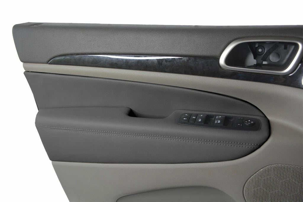 Leather Armrest Door Panel Cover for Jeep Grand Cherokee (2011–2019) Gray