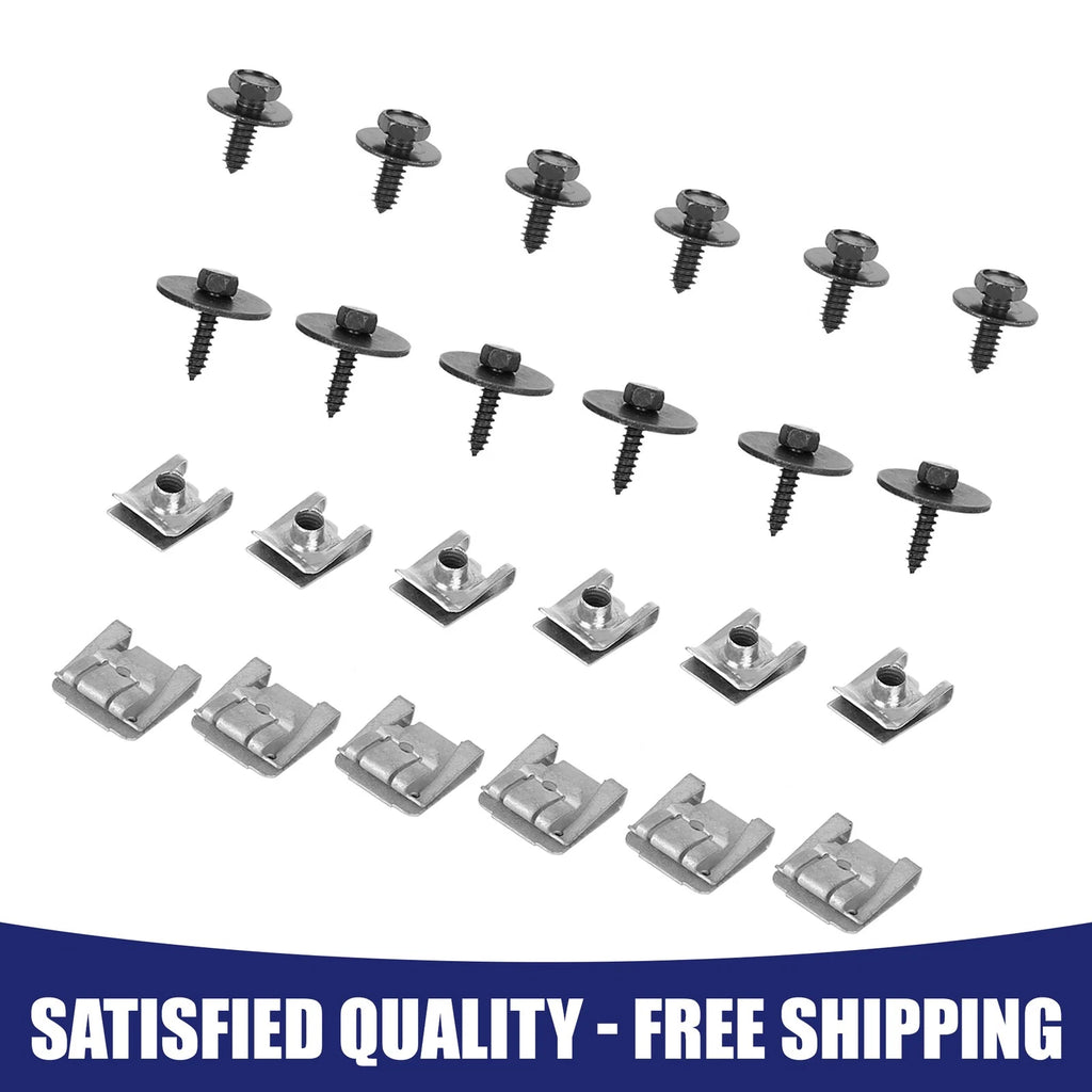 Set of 24 Engine Undertray Clips Screws for Benz 