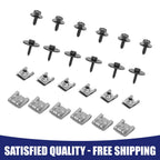 Set of 24 Engine Undertray Clips Screws for Benz 