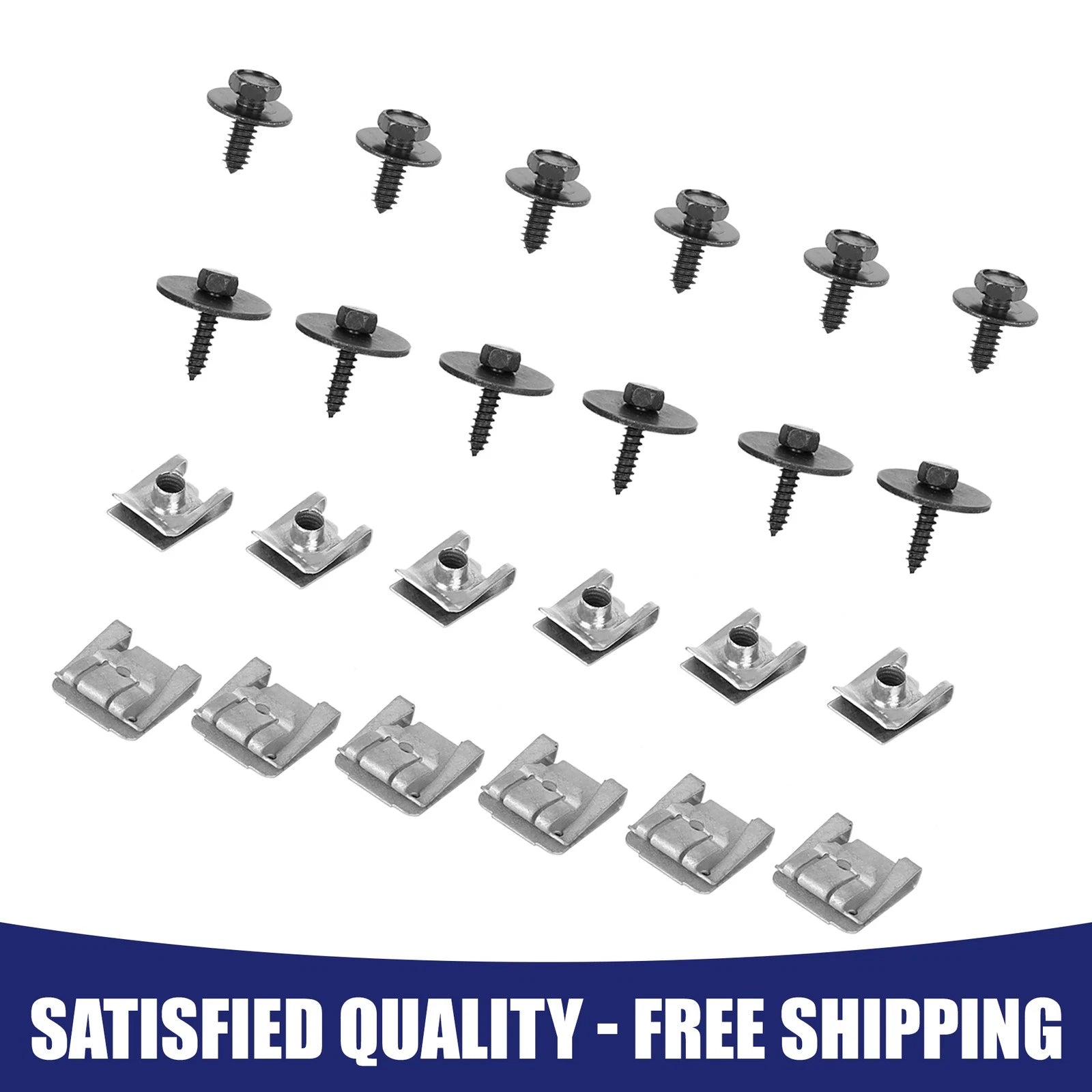 Set of 24 Engine Undertray Clips Screws for Benz 