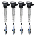 Set of 4 Ignition Coils & Spark Plugs for Audi A3 TT (2006–2009)