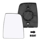 Right Passenger Side Mirror Glass with Backing Plate for Ford Transit (2015–2020)