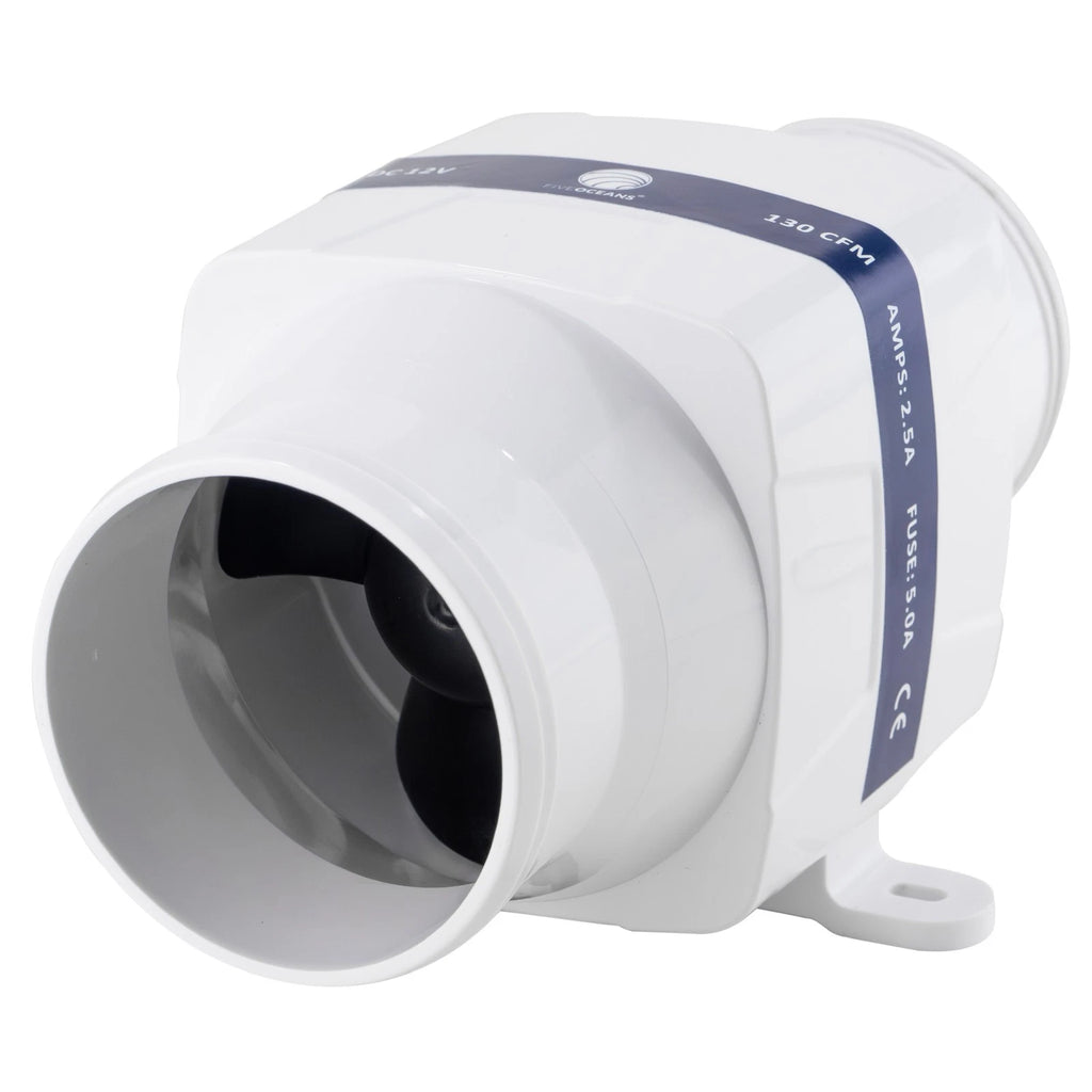 In-Line Bilge Blower for 3" Interior Diameter Vent (12V) - FO4333