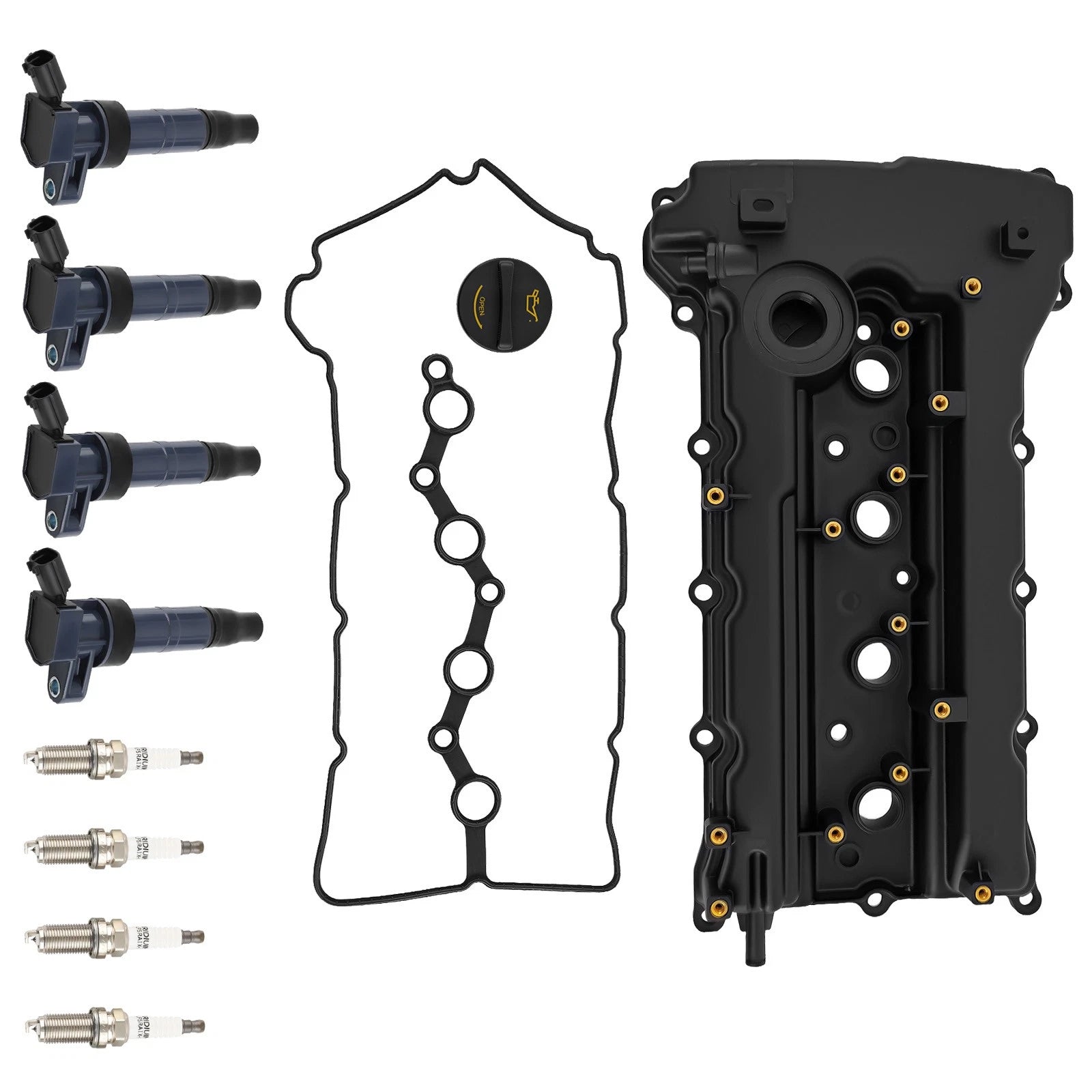 Set of 4 Ignition Coils & Plugs for Kia Sportage 2.4L (2011–2013)