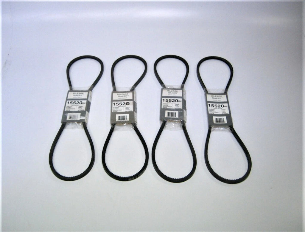 Set of 4 Engine Motor Accessory Drive Belts for Mileage Maker 15520MK (11AV1320)