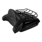 Black Chopped Trunk Backrest Pad for Harley Touring (2014–2026)