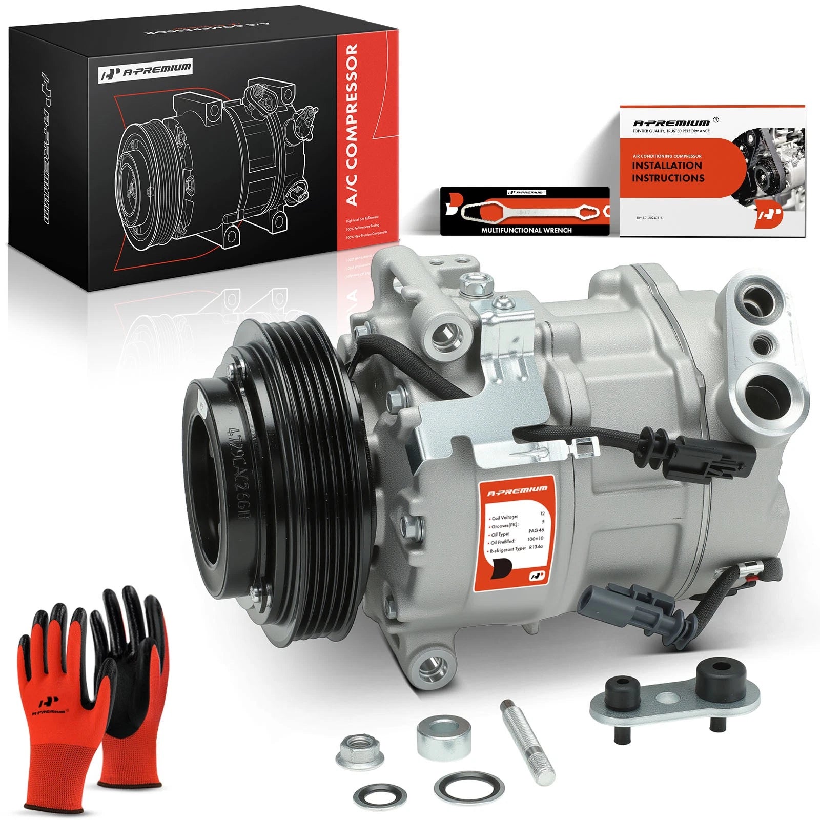 A/C Compressor with Clutch for Chevrolet Equinox GMC Terrain (2012–2015)