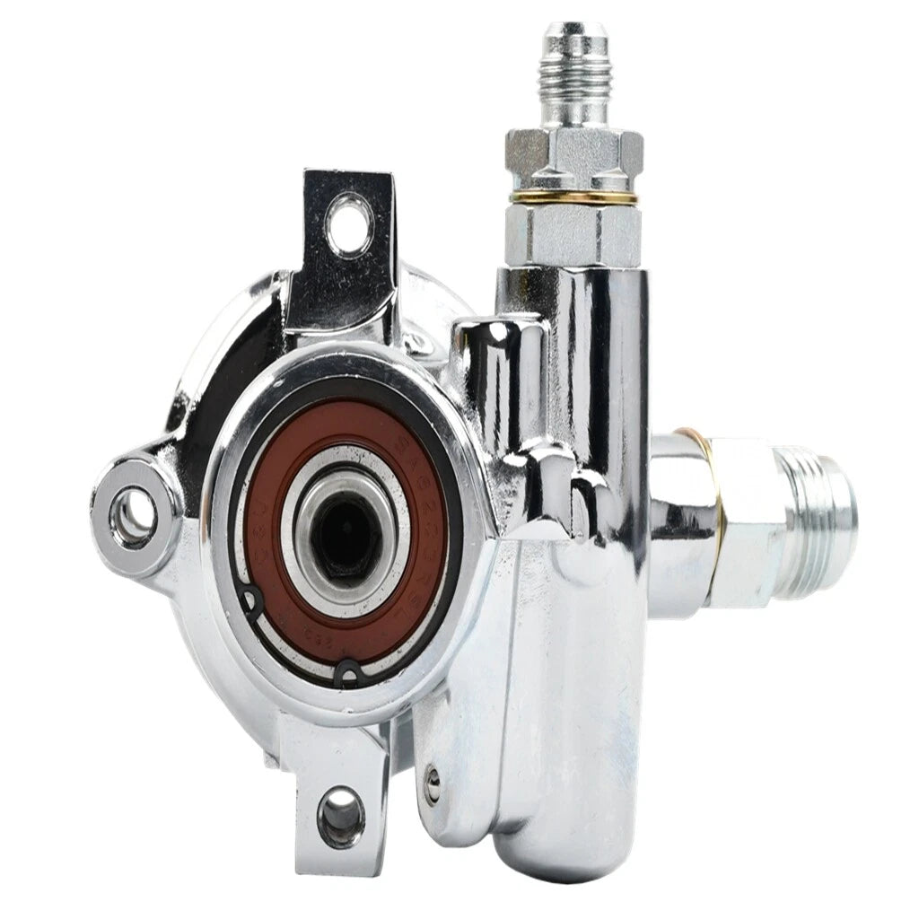 Chrome Power Steering Pump for Chevy GM Saginaw TC (1980–2001)