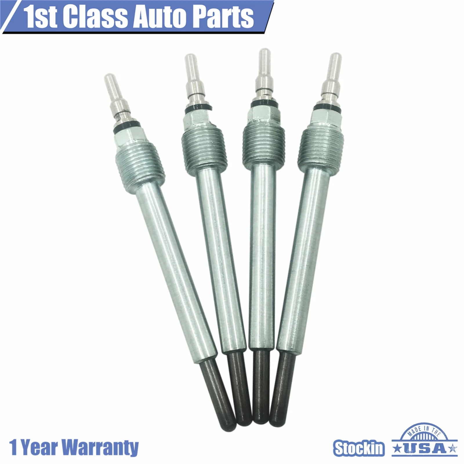 Set of 4 Diesel Glow Plugs for Ford F-Series Super Duty (1999–2010)