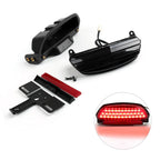 Tri-Bar LED Tail Light + Bracket for Harley Softail FXST FXSTB FXSTC (1999–2017)