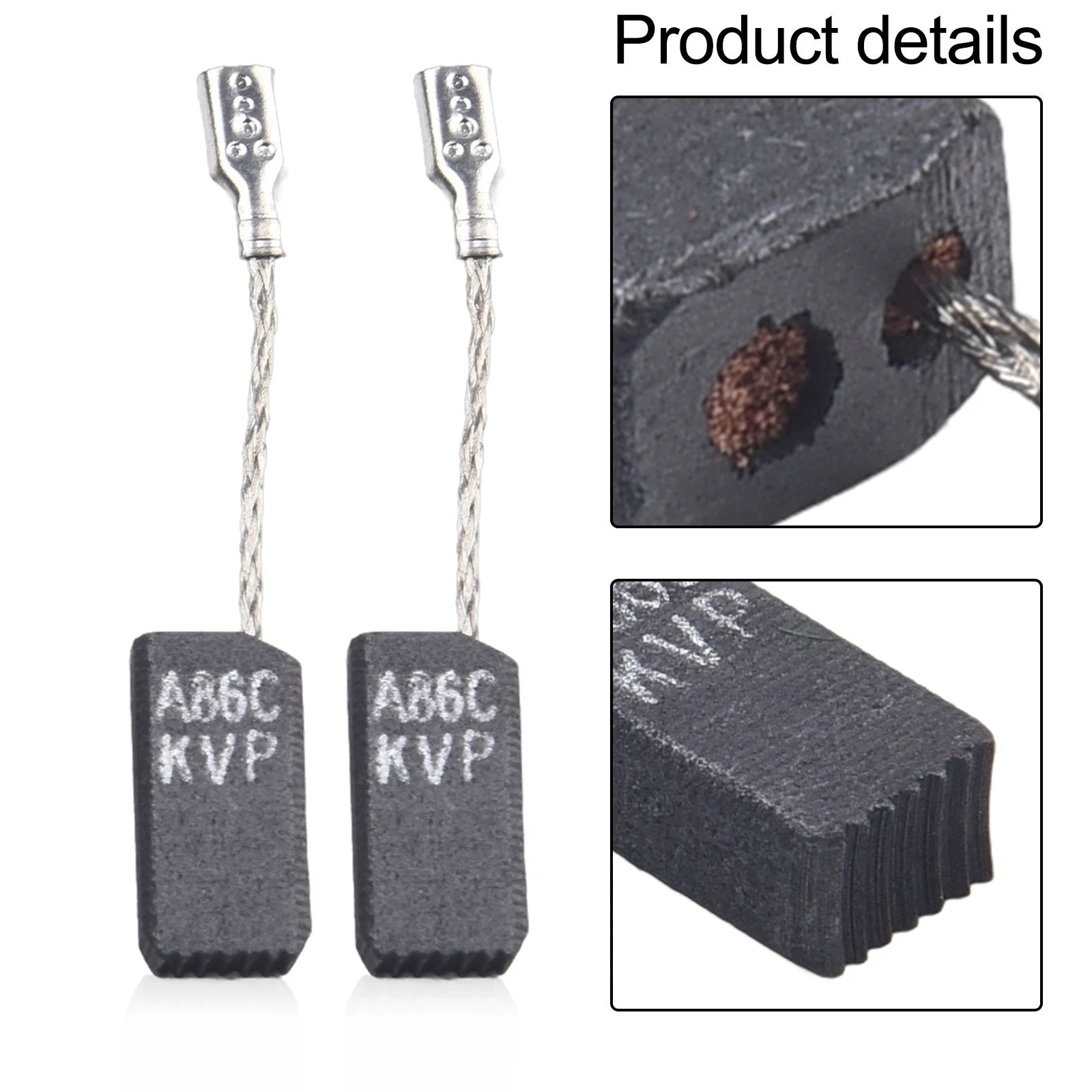 Set of 4 Carbon Brushes for Angle Grinder GWS5 100 6 100 6 125 660 6700