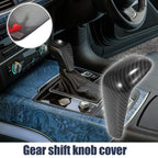 Carbon Fiber Gear Shift Knob Cover Sticker for Audi A7 S6 S7 RS7 (2012–2023)