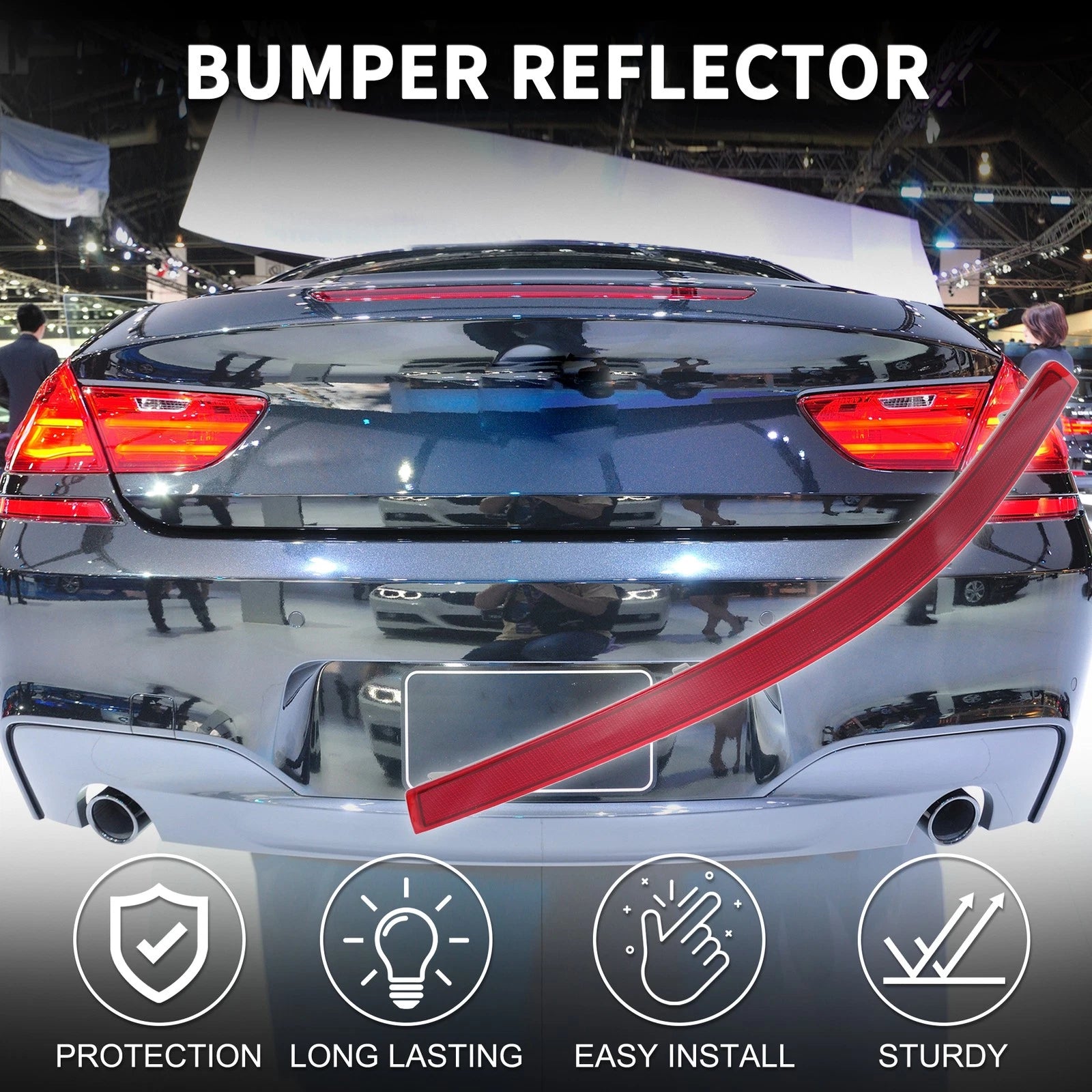 Rear Right Bumper Reflector No. 2518200274 for Mercedes-Benz R350 (2011–2012)