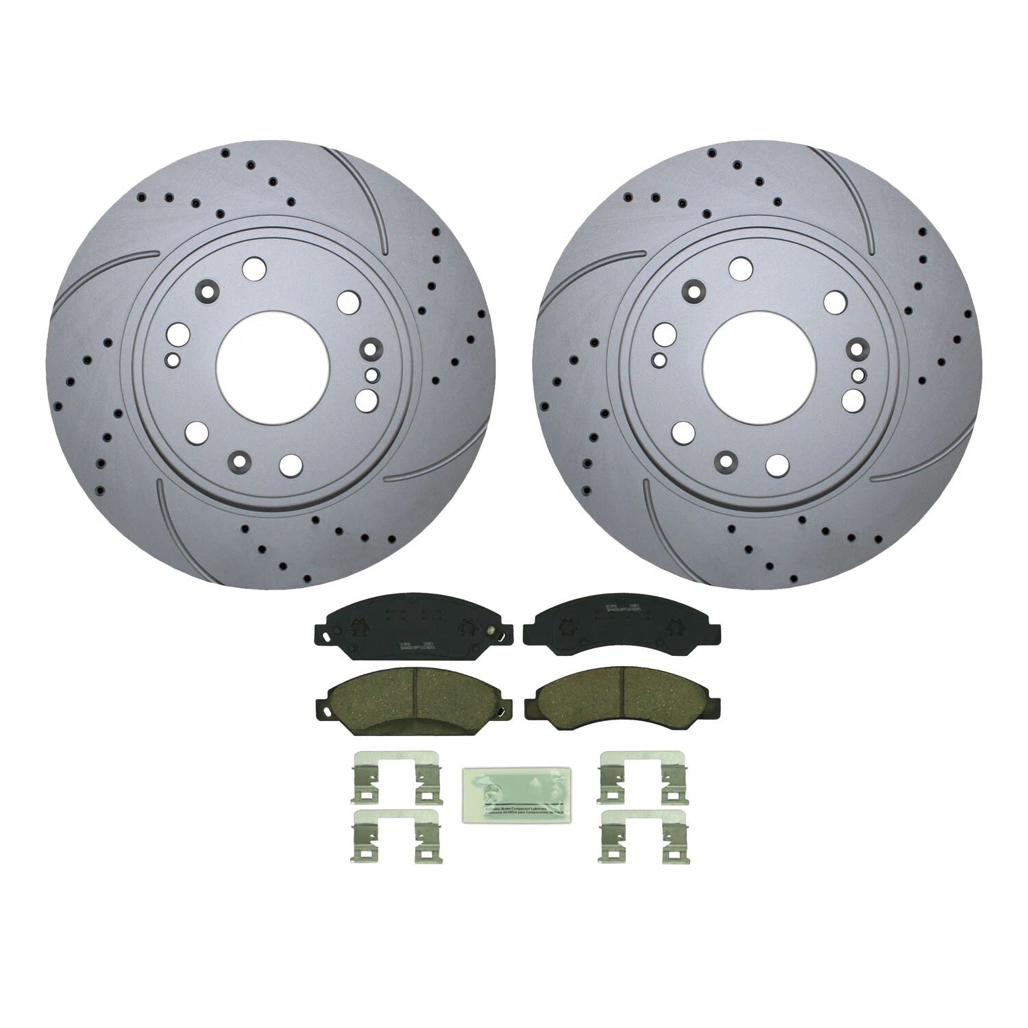 Front Brake Kit 330mm Drilled Rotors & Bosch Pads for Cadillac Chevy GMC