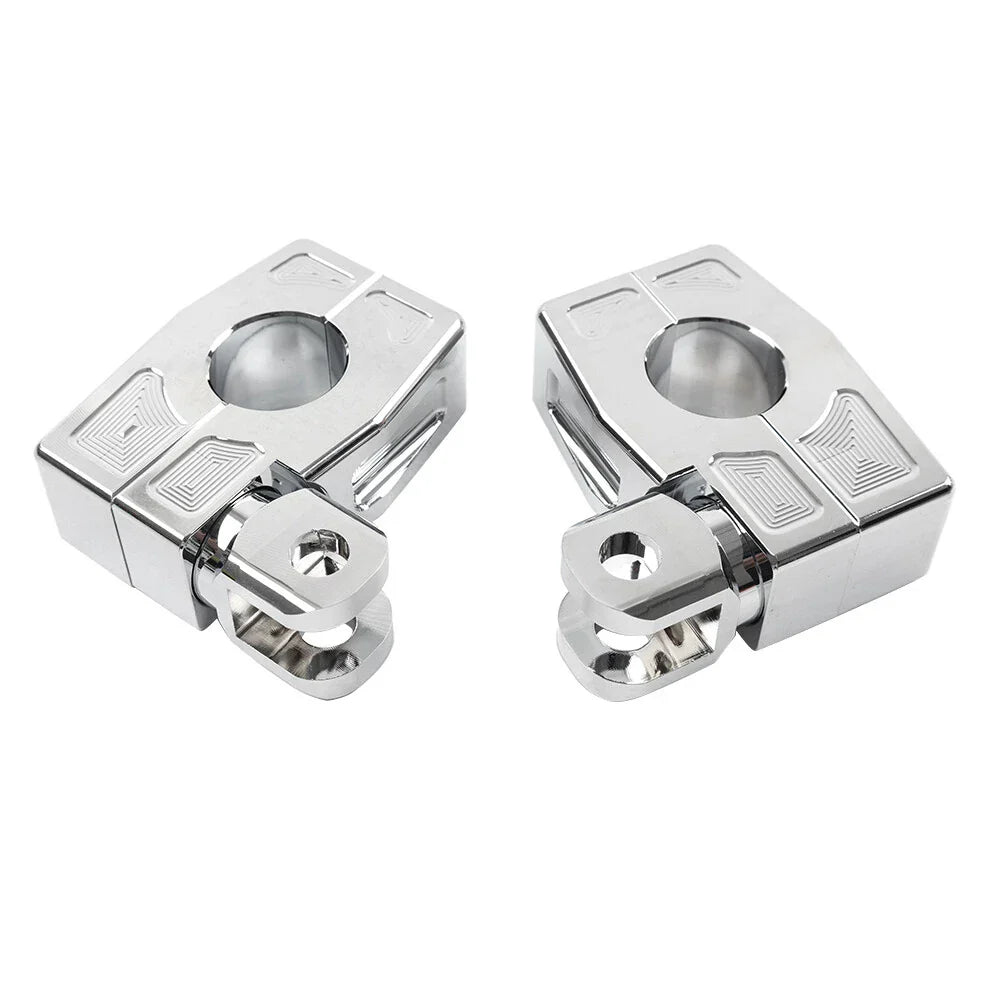 25MM Foot Peg Rest Clamp Bracket for Harley Crash Bar