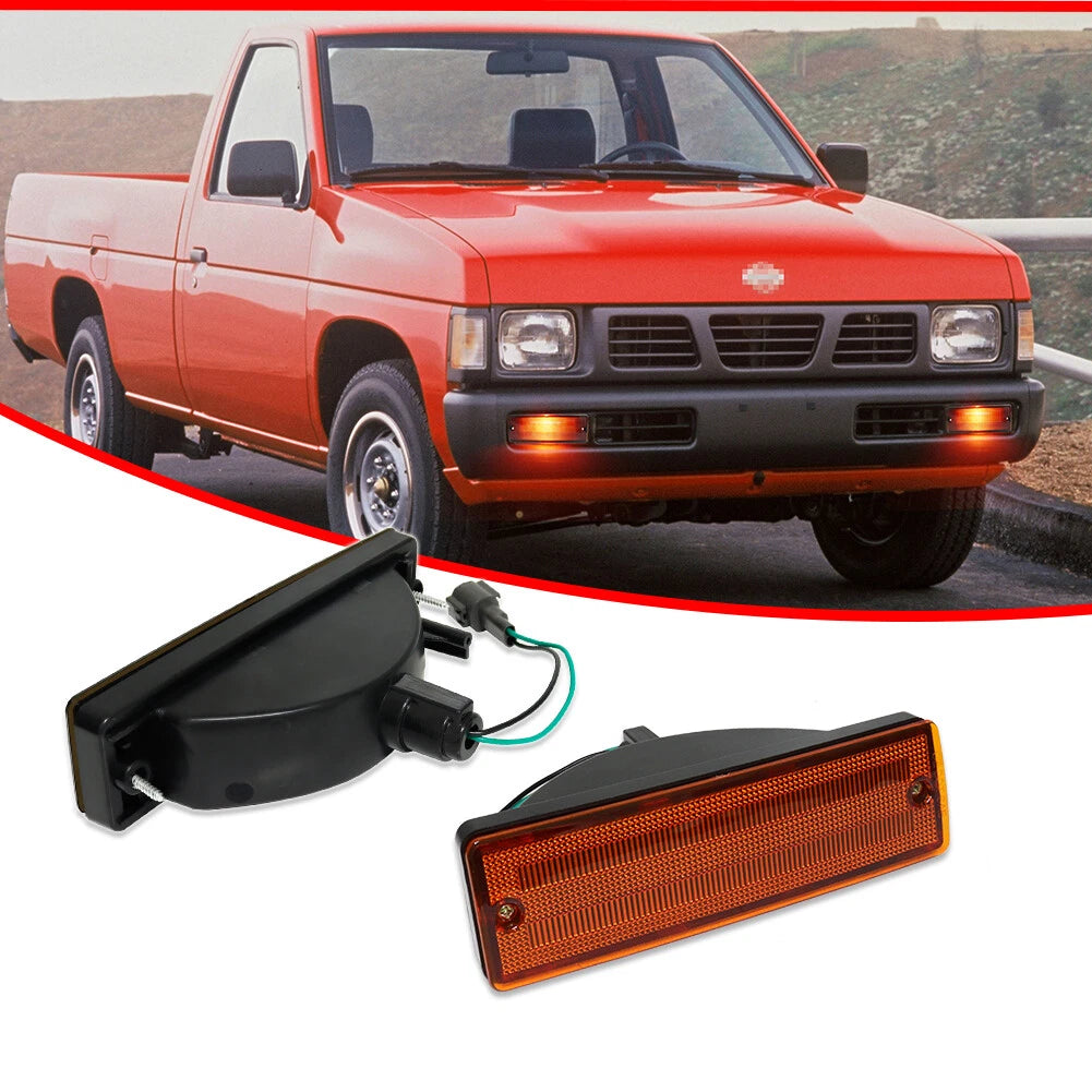 Amber Front Turn Signal Lights for Nissan D21 Hardbody (1988–1997)