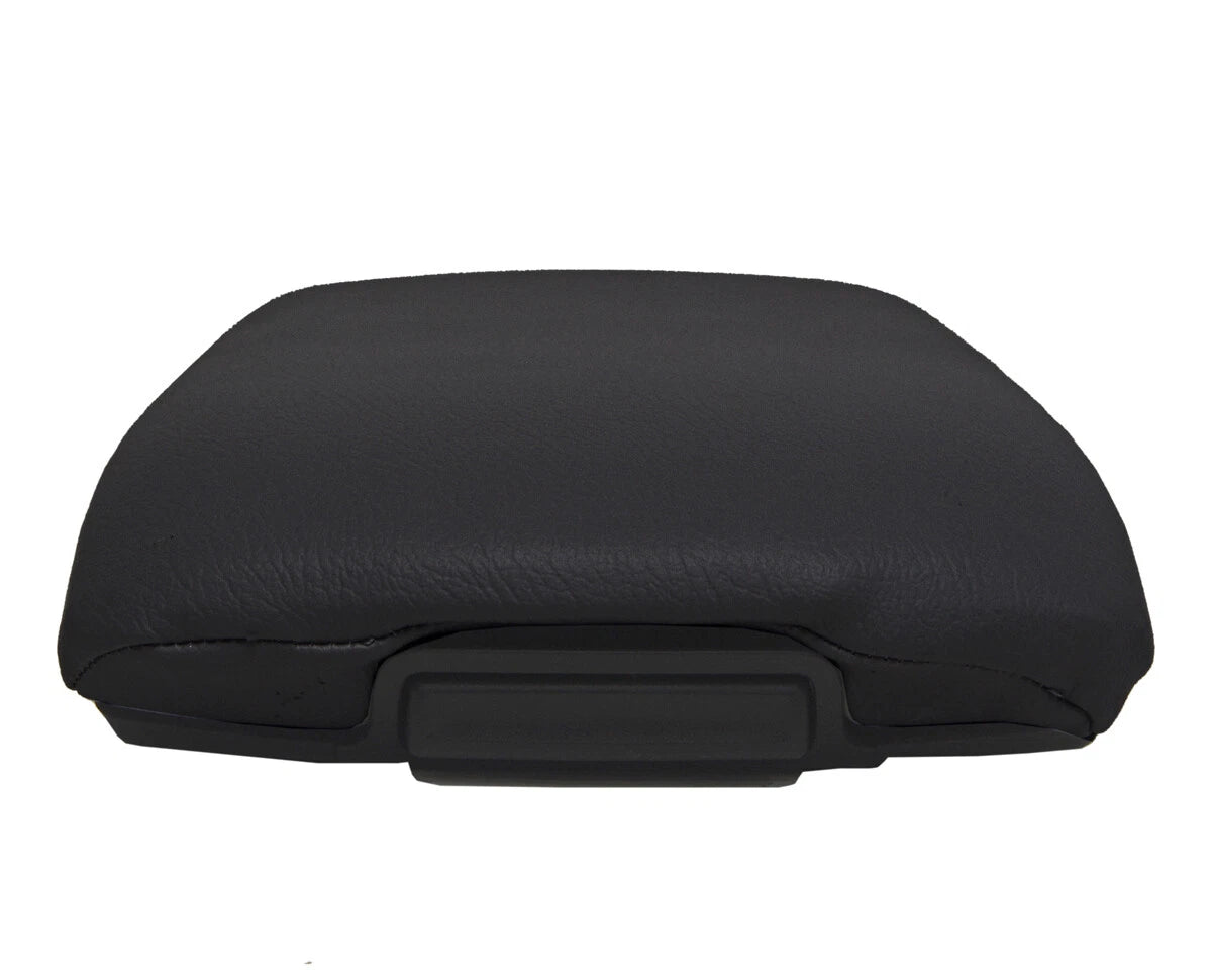 Console Lid Armrest Cover for Nissan Murano (2003–2004) Black PVC Leather