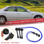 3pcs Spark Plug Wire Ignition Coil Cable No. 1903720011 for Toyota Camry Sienna 