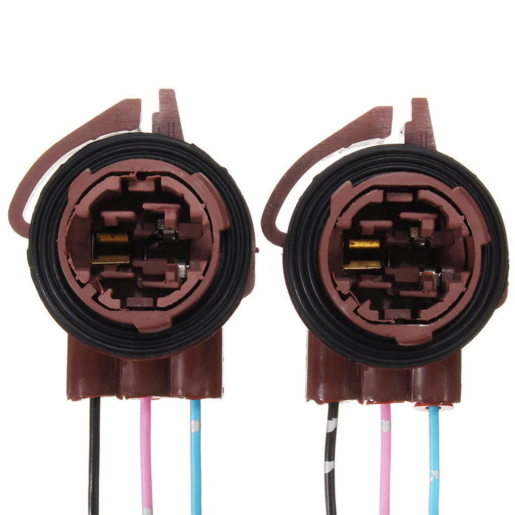 Brake Turn Signal Light Bulb Socket Harness Wire Connector for 2x 3157 4157 (2008-2019)
