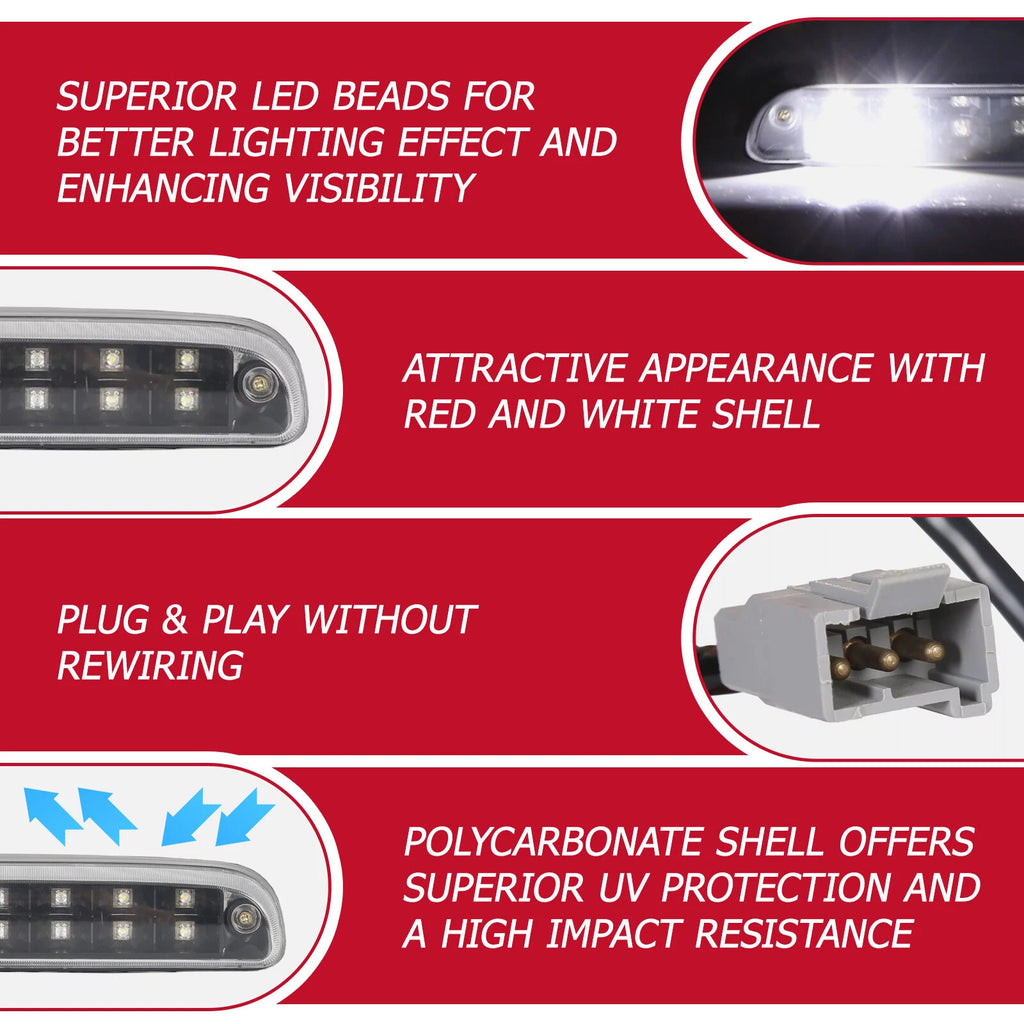 LED Third Brake Light for Ford F250 F350 F450 F550 (1999–2016)
